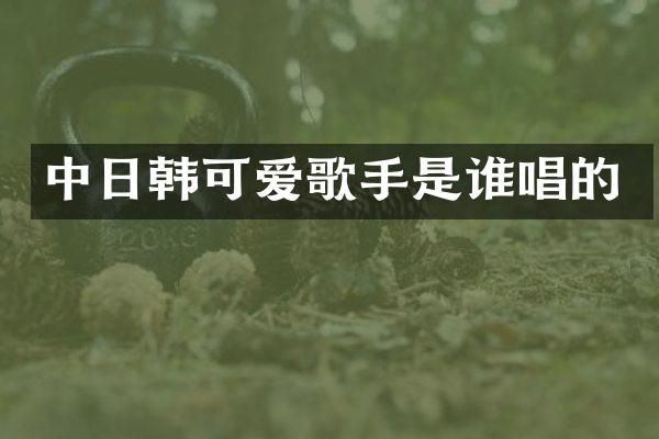中日韩可爱歌手是谁唱的