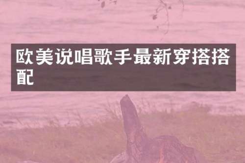 欧美说唱歌手最新穿搭搭配