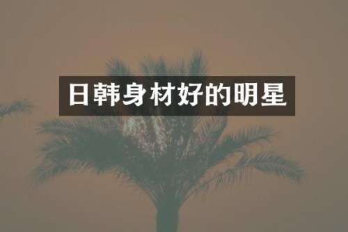 日韩身材好的明星