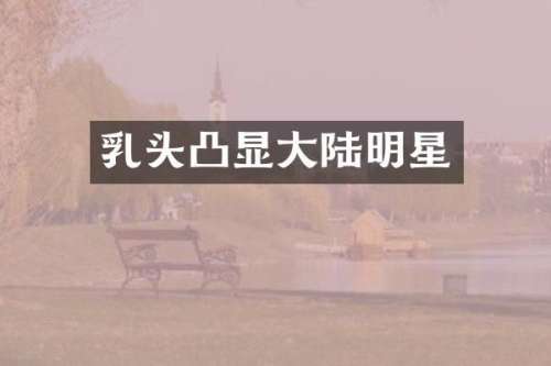 凸显大陆明星