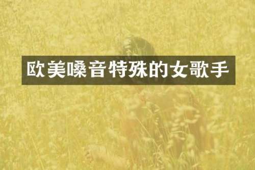 欧美嗓音特殊的女歌手