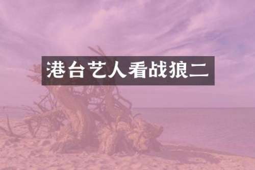 港台艺人看战狼二