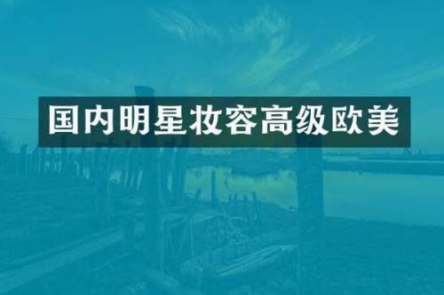 国内明星妆容高级欧美