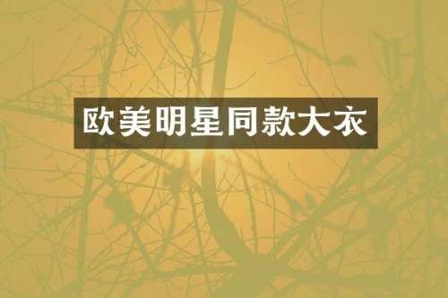 欧美明星同款大衣