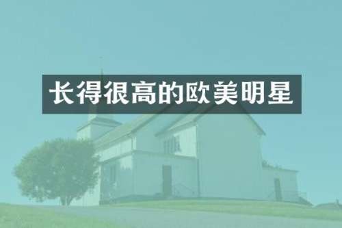 长得很高的欧美明星