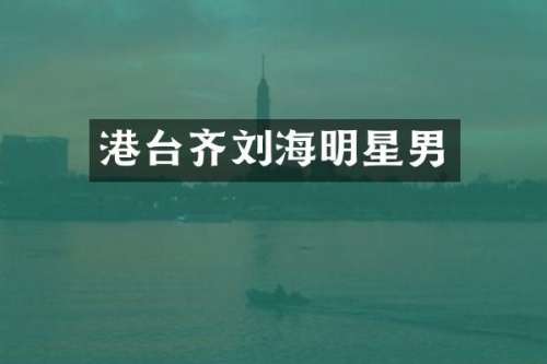 港台齐刘海明星男