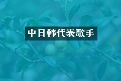 中日韩代表歌手