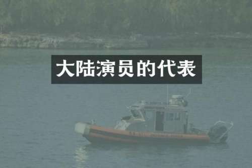 大陆演员的代表