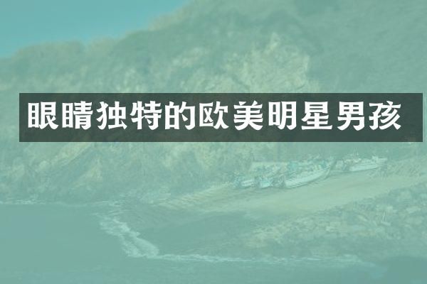 眼睛独特的欧美明星男孩