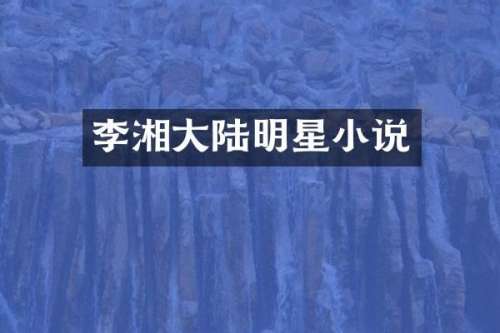 李湘大陆明星小说