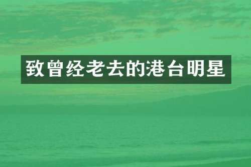 致曾经老去的港台明星