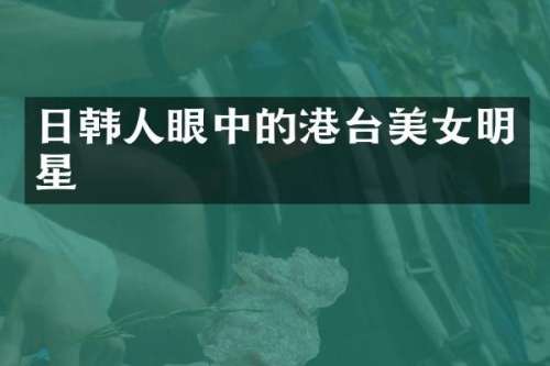 日韩人眼中的港台明星