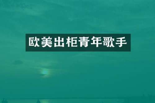 欧美出柜青年歌手