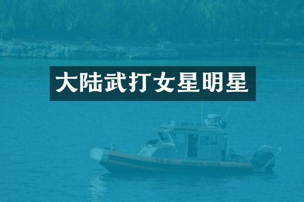 大陆武打女星明星
