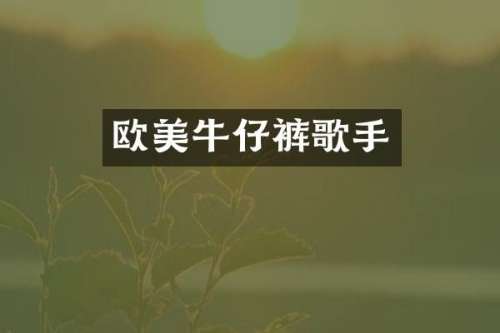 欧美牛仔裤歌手