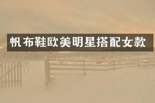帆布鞋欧美明星搭配女款