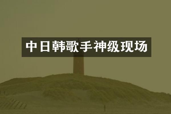 中日韩歌手神级现场