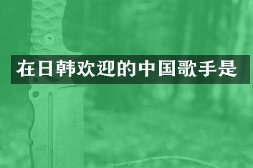 在日韩欢迎的中国歌手是
