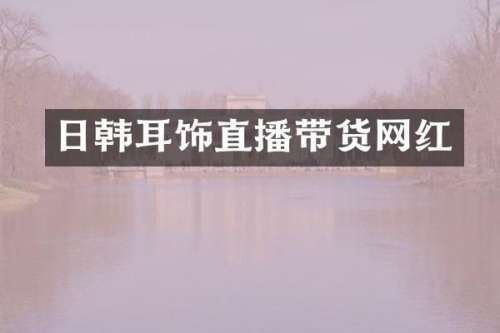 日韩耳饰直播带货网红