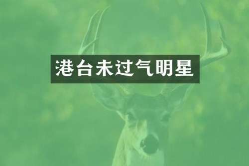 港台未过气明星