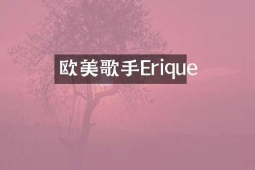 欧美歌手Erique