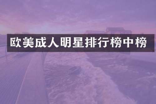 欧美成人明星排行榜中榜