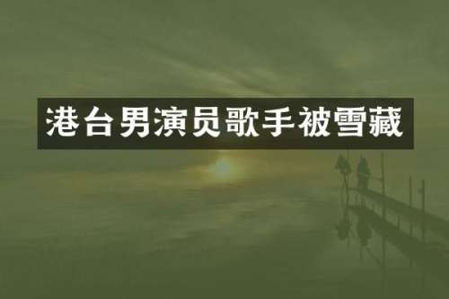 港台男演员歌手被雪藏
