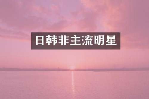 日韩非主流明星