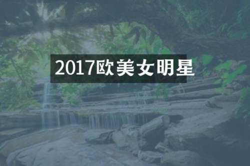 2017欧明星