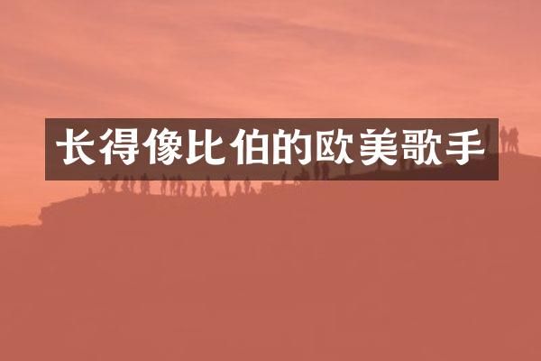 长得像比伯的欧美歌手