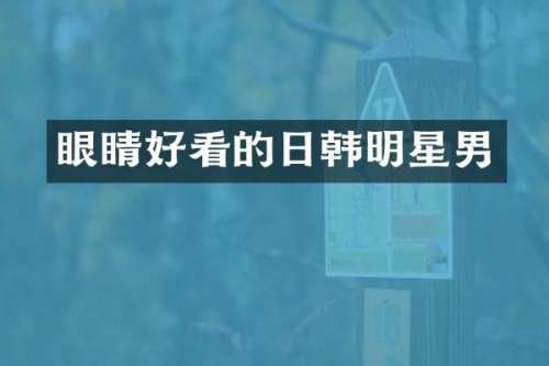 眼睛好看的日韩明星男