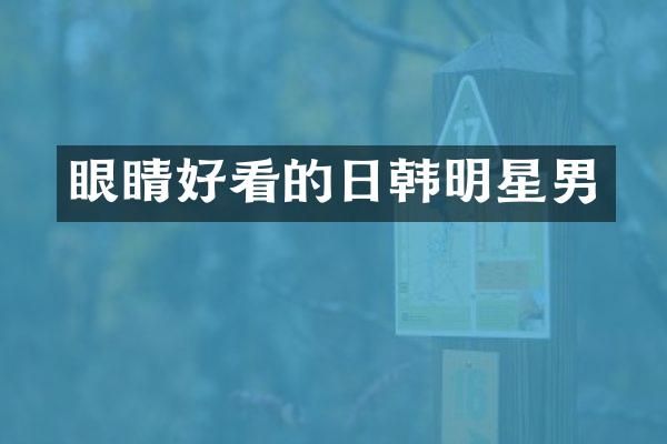 眼睛好看的日韩明星男