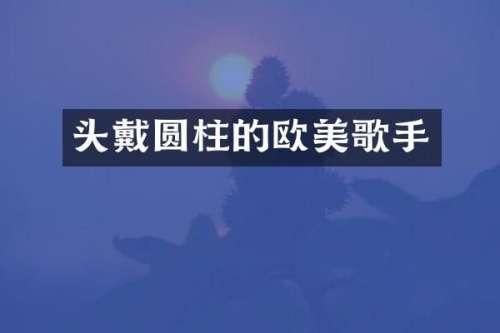 头戴圆柱的欧美歌手