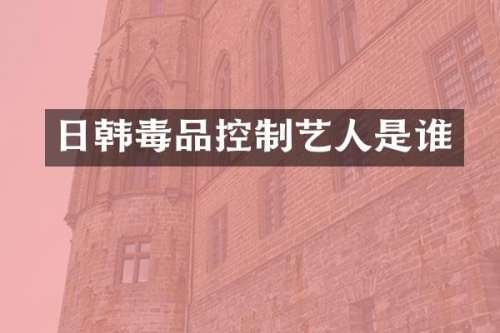 日韩控制艺人是谁