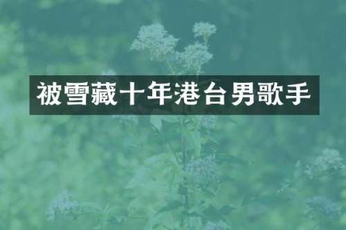 被雪藏十年港台男歌手
