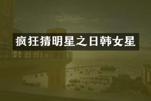 疯狂猜明星之日韩女星