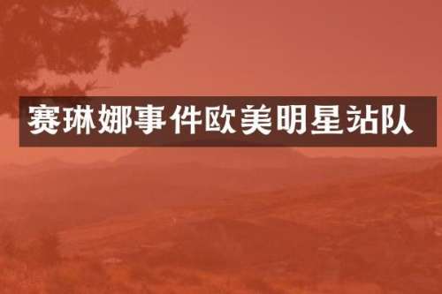 赛琳娜事件欧美明星站队