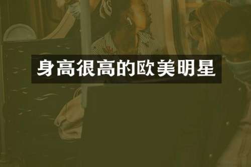 身高很高的欧美明星