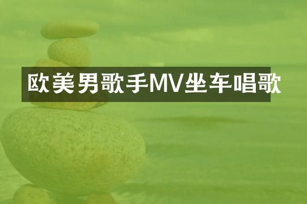 欧美男歌手MV坐车唱歌