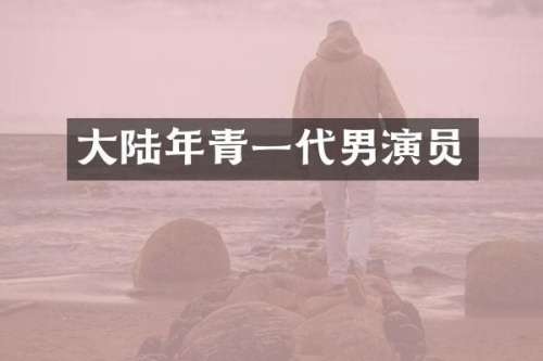 大陆年青一代男演员