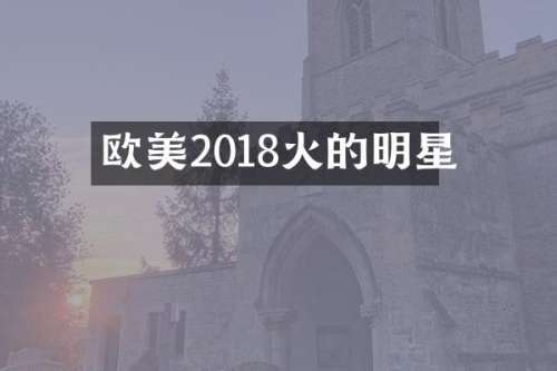 欧美2018火的明星