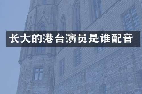 长大的港台演员是谁配音