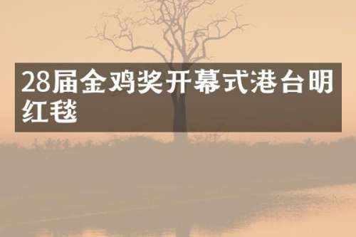 28届金鸡奖开幕式港台明星红毯