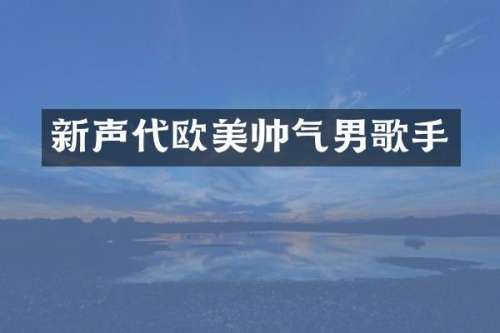 新声代欧美帅气男歌手
