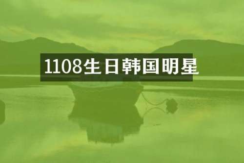 1108生日韩国明星