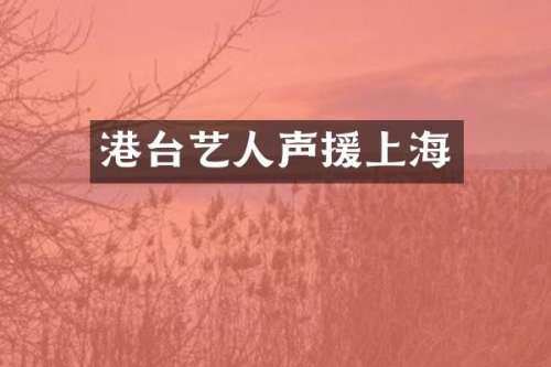 港台艺人声援上海