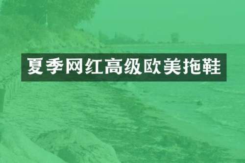 夏季网红高级欧美拖鞋
