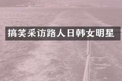 搞笑采访路人日韩女明星