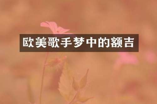 欧美歌手梦中的额吉