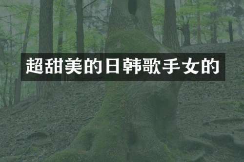 超甜美的日韩歌手女的